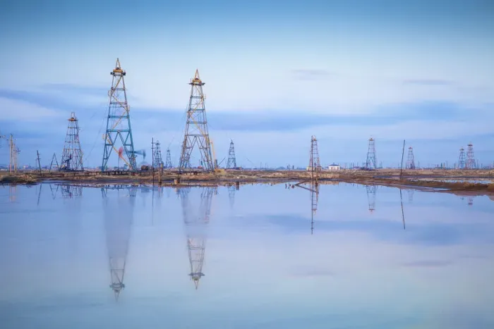 Framed Print : Azerbaijan, Abseron Peninsula, Oil Fields Framed Print : Azerbaijan, Abseron Peninsula, Oil Fields