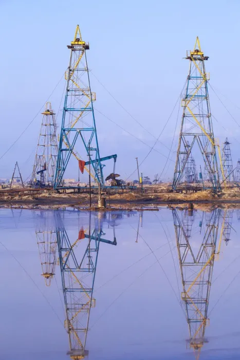 Framed Print : Azerbaijan, Abseron Peninsula, Oil Fields Framed Print : Azerbaijan, Abseron Peninsula, Oil Fields