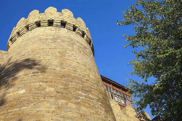 Azerbaijan, Baku, 12th-century defensive walls of The Old Town - Icheri Sheher