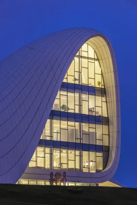 Framed Print : Azerbaijan, Baku, Heydar Aliyev Cultural Center, building designed by Zaha Hadid Framed Print : Azerbaijan, Baku, Heydar Aliyev Cultural Center, building designed by Zaha Hadid