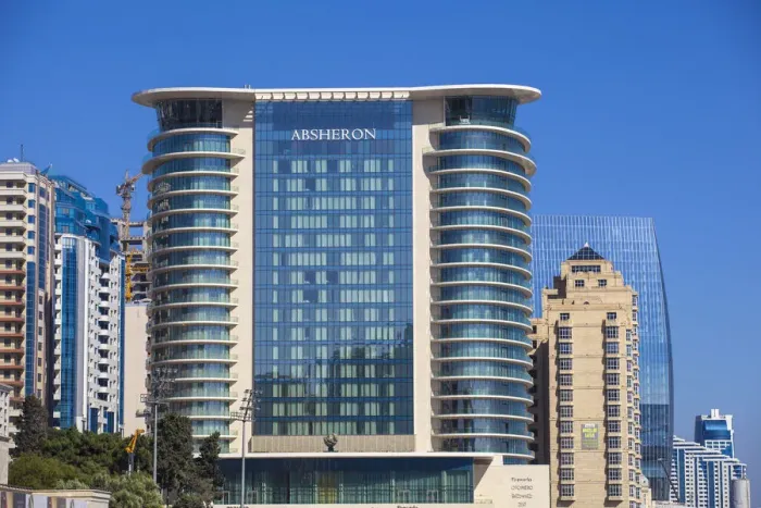 Framed Print : Azerbaijan, Baku, The JW Marriott Absheron Hotel Framed Print : Azerbaijan, Baku, The JW Marriott Absheron Hotel