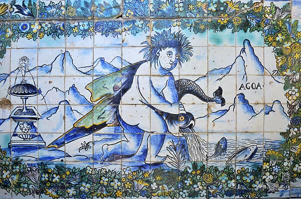 Azulejos (ceramic tiles), 17th century, of the Palacio dos Marqueses de Fronteira