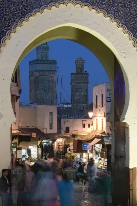 Framed Print : Bab Bou Jeloud Gate, Fes El-Bali (Old Fes), Fes, Morocco Framed Print : Bab Bou Jeloud Gate, Fes El-Bali (Old Fes), Fes, Morocco