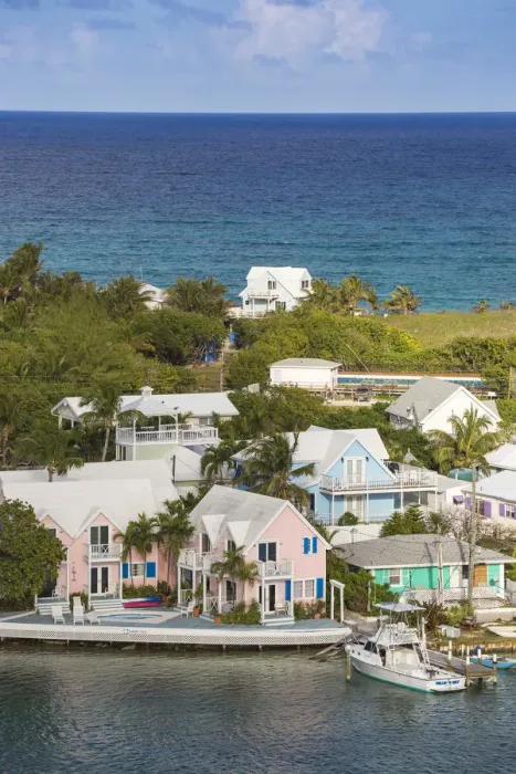 Framed Print : Bahamas, Abaco Islands, Elbow Cay, Hope Town, View of Harbour Framed Print : Bahamas, Abaco Islands, Elbow Cay, Hope Town, View of Harbour