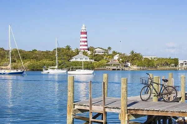Bahamas, Abaco Islands, Elbow Cay, Hope Town, Elbow Reef Lighthouse - The last kerosene
