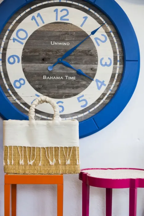 Framed Print : Bahamas, Eleuthera Island, Harbour Island, Dunmore Town, clock display Framed Print : Bahamas, Eleuthera Island, Harbour Island, Dunmore Town, clock display