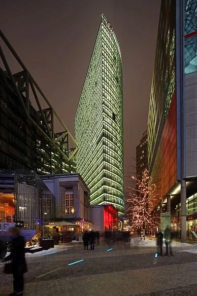 The Bahntower in Berlin, part of the Sony Center at Potsdamer Platz. Germany
