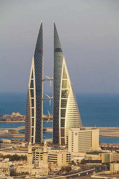 Bahrain, Manama, View of Bahrain World Trade Center