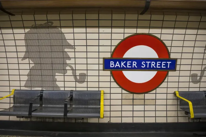 Framed Print : Baker Street tube station, London, England, UK Framed Print : Baker Street tube station, London, England, UK