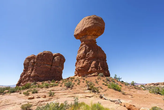 Framed Print : Balanced Rock, Arches National Park, Grand County, Utah, USA