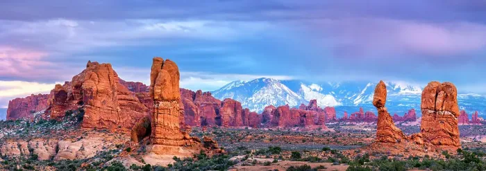 Framed Print : Balanced Rock and La Sal Mountains at Sunset Arches National Park, Utah, USA Framed Print : Balanced Rock and La Sal Mountains at Sunset Arches National Park, Utah, USA