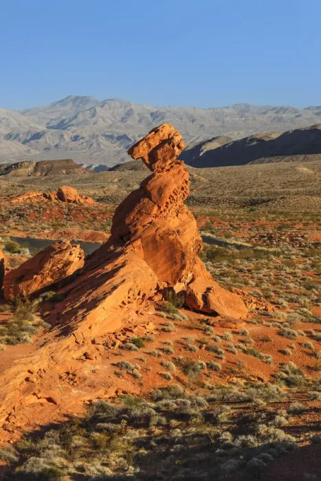 Framed Print : Balanced Rock, Valley of Fire State Park, Nevada, USA