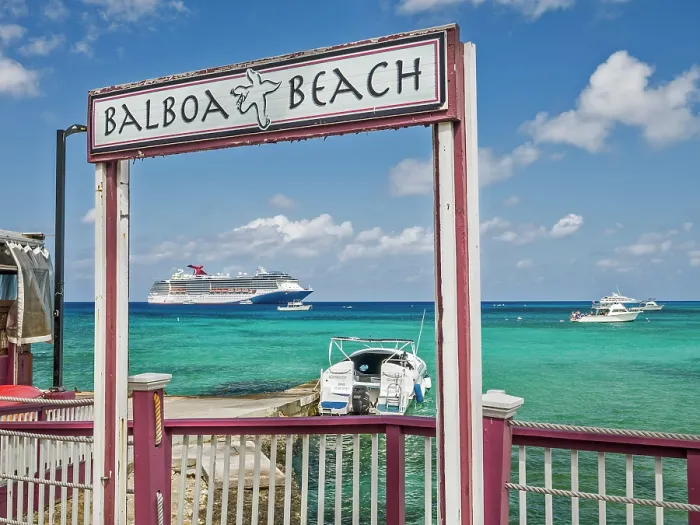 Framed Print : Balboa Beach and cruise ship offshore on Grand Cayman, Cayman Islands, British West Indies Framed Print : Balboa Beach and cruise ship offshore on Grand Cayman, Cayman Islands, British West Indies