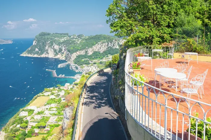 Framed Print : Balcony with a view at Anacapri, Capri, Naples, Italy Framed Print : Balcony with a view at Anacapri, Capri, Naples, Italy
