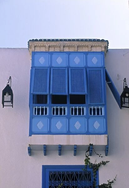Balcony window, Hammamet, Tunisia