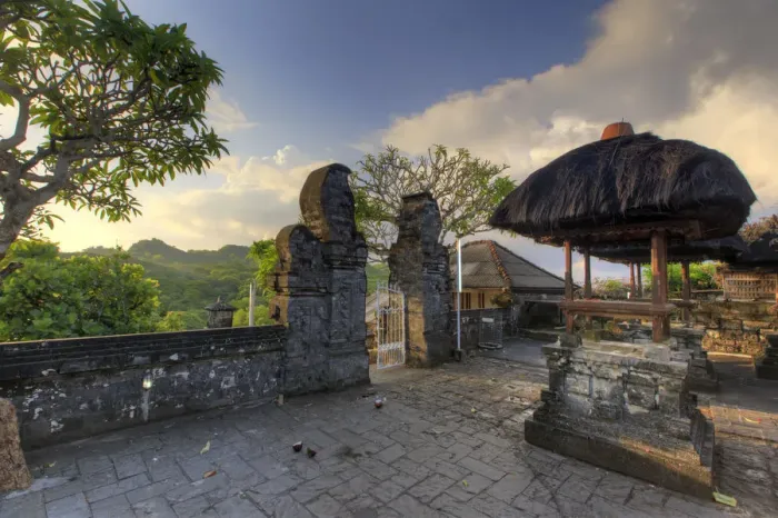 Framed Print : Bali, Bukit Peninsula, Uluwatu, Pura Luhur Uluwatu Temple at dawn, one of the most Framed Print : Bali, Bukit Peninsula, Uluwatu, Pura Luhur Uluwatu Temple at dawn, one of the most