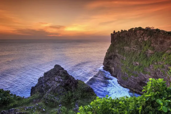 Framed Print : Bali, Bukit Peninsula, Uluwatu, Pura Luhur Uluwatu Temple at sunset, one of the most Framed Print : Bali, Bukit Peninsula, Uluwatu, Pura Luhur Uluwatu Temple at sunset, one of the most