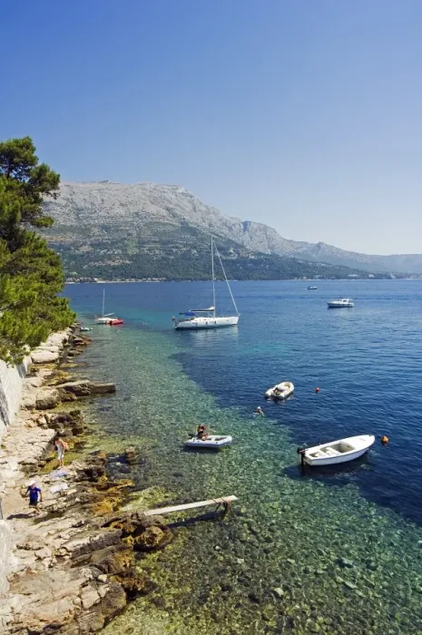 Framed Print : The Balkans Croatia Dalmatia Coast Korcula Island Boats Framed Print : The Balkans Croatia Dalmatia Coast Korcula Island Boats