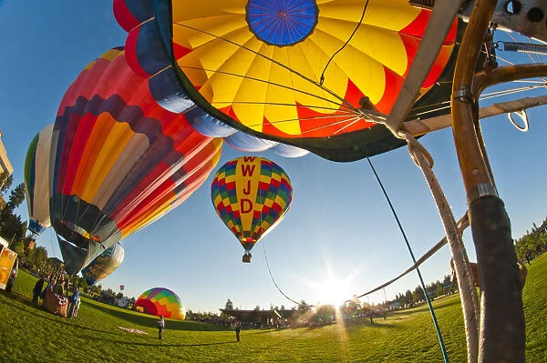 Balloons over Bend, Central Oregon, USA