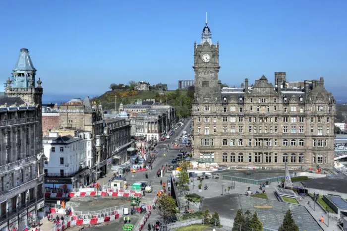 Framed Print : Balmoral Hotel, view from Scott Monument, Edinburgh, Scotland, UK Framed Print : Balmoral Hotel, view from Scott Monument, Edinburgh, Scotland, UK