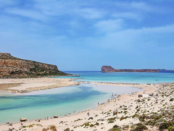 Balos Lagoon Beach and Cape Tigani, Gramvousa Peninsula, Chania Region, Crete, Greece