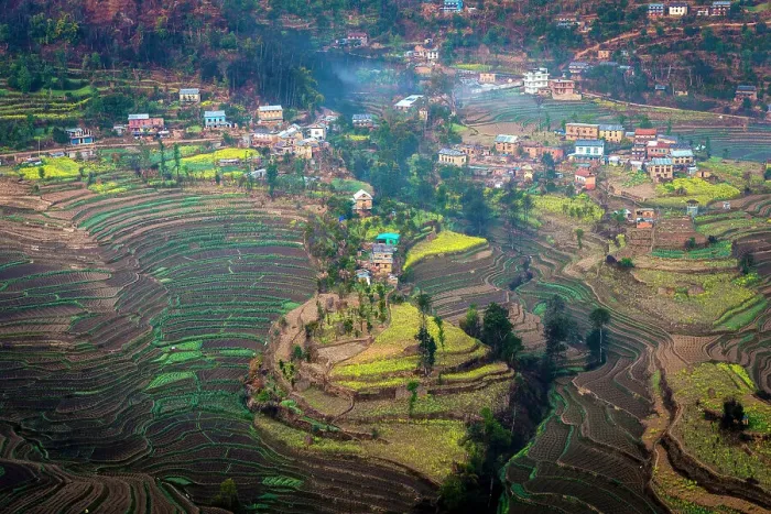 Framed Print : Balthari village, Kathmandu Valley, Nepal Framed Print : Balthari village, Kathmandu Valley, Nepal