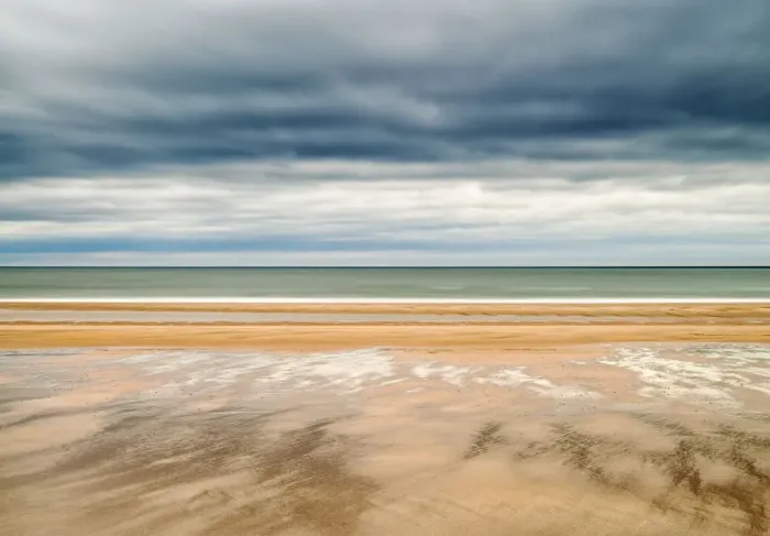 Framed Print : Bamburgh beach, Northumberland, UK