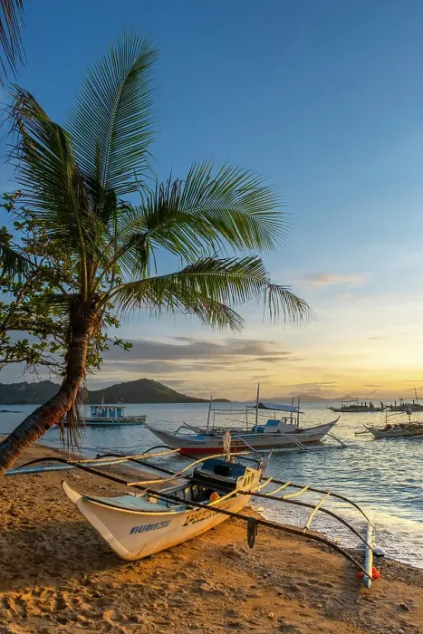 Framed Print : Bangka boats, Gigantes Islands, Iloilo Province, Western Visayas, Philippines