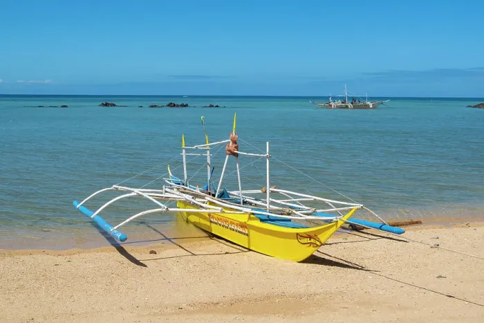 Framed Print : Bangka boats, Gigantes Islands, Iloilo Province, Western Visayas, Philippines