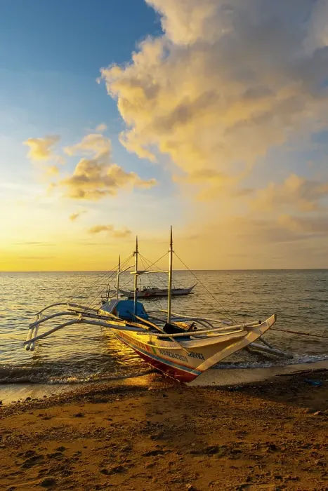 Framed Print : Bangka boats, Gigantes Islands, Iloilo Province, Western Visayas, Philippines