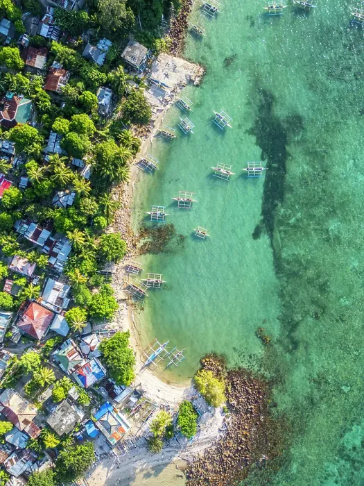 Framed Print : Bangka boats, Gigantes Islands, Iloilo Province, Western Visayas, Philippines