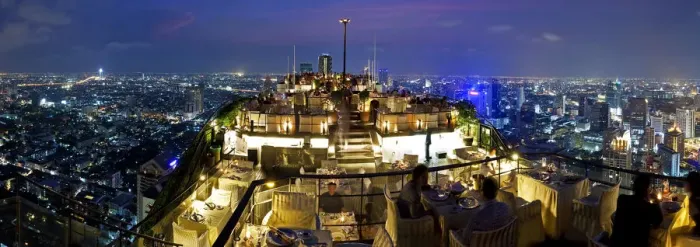 Framed Print : Bangkok City skyline from Vertigo, a bar and restaurant on top of the Banyan Tree Hotel Framed Print : Bangkok City skyline from Vertigo, a bar and restaurant on top of the Banyan Tree Hotel