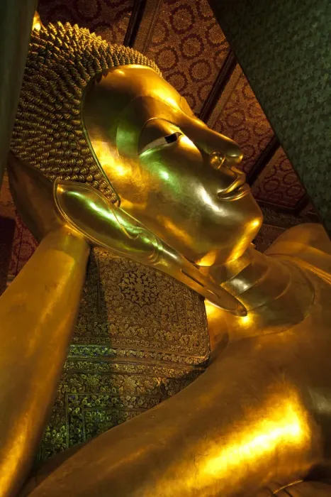 Framed Print : Bangkok, Thailand. The reclining Buddha in Wat Pho Framed Print : Bangkok, Thailand. The reclining Buddha in Wat Pho