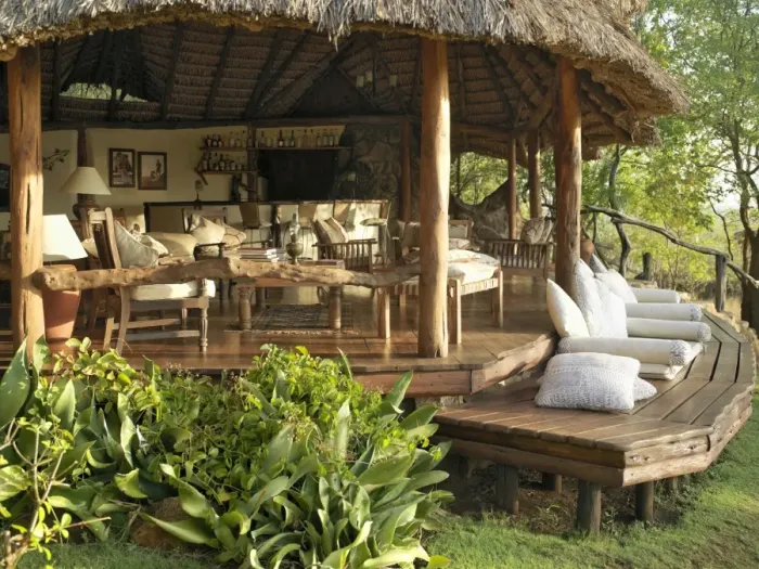Framed Print : The bar and living area of Elsas Kopje in Meru National Park Framed Print : The bar and living area of Elsas Kopje in Meru National Park