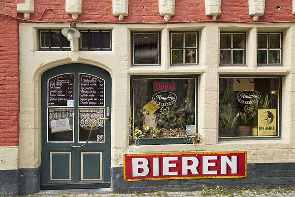 Bar in Patershol, Ghent, Flanders, Belgium