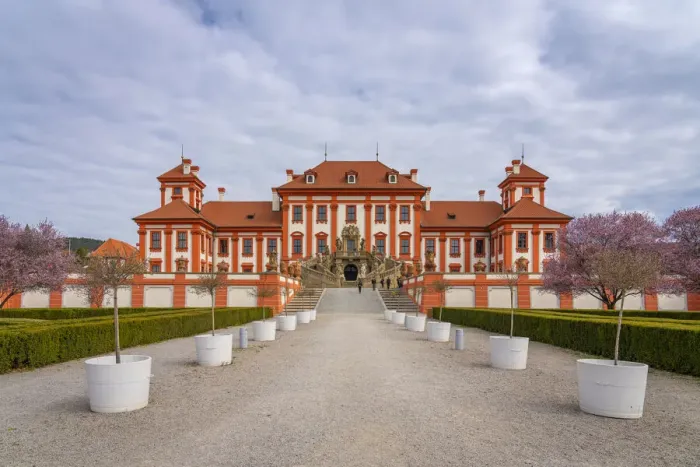 Framed Print : Baroque Troja Chateau in spring, Prague, Bohemia, Czech Republic Framed Print : Baroque Troja Chateau in spring, Prague, Bohemia, Czech Republic