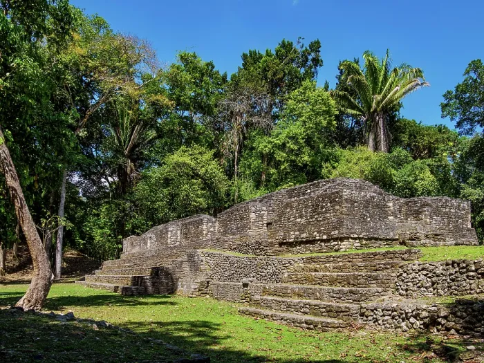 Framed Print : Barrio Group, Caracol Archaeological Site, Cayo District, Belize