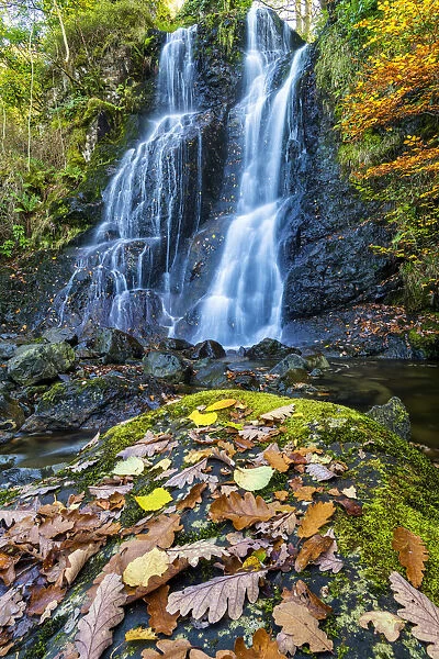 Barrow Beck Falls in Autumn, Lake District National Park, Cumbria, England