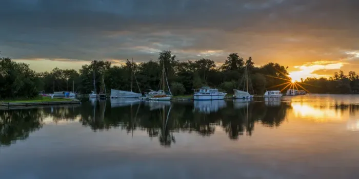 Framed Print : Barton Turf Staithe at Sunrise, Norfolk Broads National Park, Norfolk, England Framed Print : Barton Turf Staithe at Sunrise, Norfolk Broads National Park, Norfolk, England