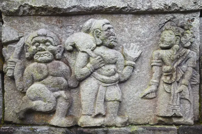 Framed Print : Bas-relief at Inca style temple of Candi Sukuh, Solo, Java, Indonesia Framed Print : Bas-relief at Inca style temple of Candi Sukuh, Solo, Java, Indonesia