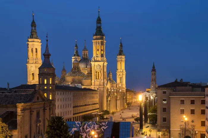 Framed Print : Basilica-Cathedral of Our Lady of the Pillar at Twilight, Zaragoza, Spain Framed Print : Basilica-Cathedral of Our Lady of the Pillar at Twilight, Zaragoza, Spain