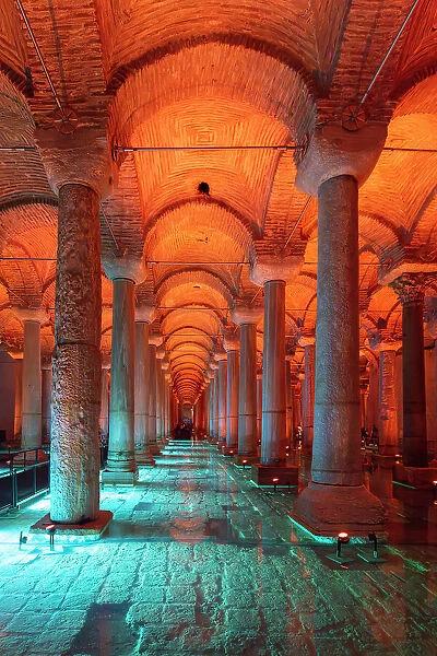 Basilica Cistern, Sultanahmet, UNESCO, Fatih District, Istanbul Province, Turkey