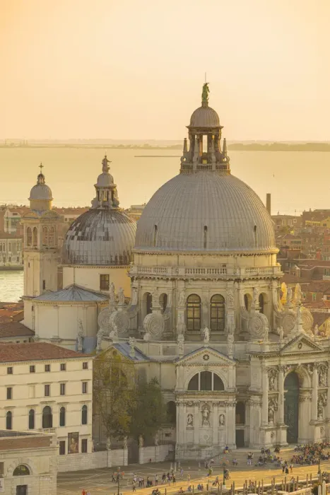 Framed Print : Basilica di Santa Maria della Salute, Grand Canal, Venice, Veneto, Italy
