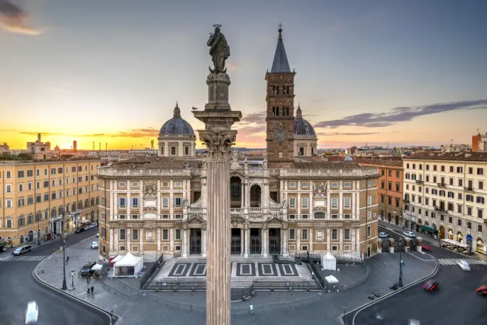 Framed Print : Basilica of Saint Mary Major or Basilica di Santa Maria Maggiore, Rome, Lazio, Italy
