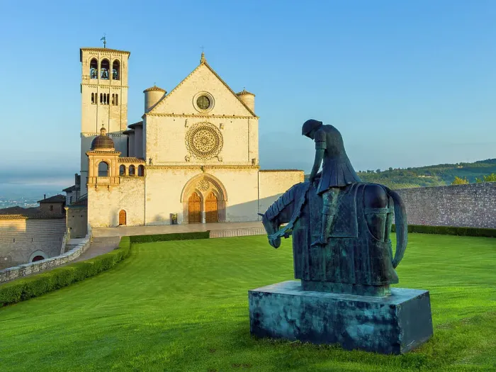 Framed Print : Basilica of San Francesco D'Assisi, St.Francis, UNESO World Heritage Site, Assisi, Perugia, Umbria, Central Italy