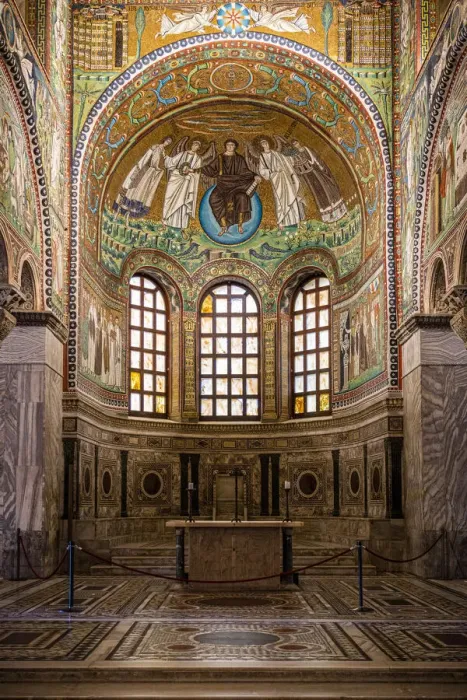 Framed Print : Basilica of San Vitale, which has important examples of early Christian Byzantine art Framed Print : Basilica of San Vitale, which has important examples of early Christian Byzantine art