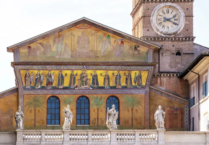 Framed Print : The Basilica of Santa Maria in Trastevere (Basilica di Santa Maria in Trastevere), one of the oldest churches of Rome, Italy Framed Print : The Basilica of Santa Maria in Trastevere (Basilica di Santa Maria in Trastevere), one of the oldest churches of Rome, Italy