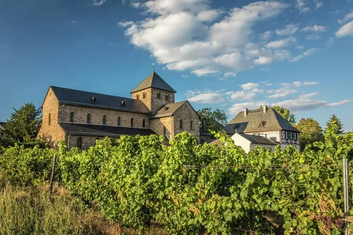 Framed Print : Basilica of St. Aegidius in Mittelheim, Rheingau, Hesse, Germany Framed Print : Basilica of St. Aegidius in Mittelheim, Rheingau, Hesse, Germany