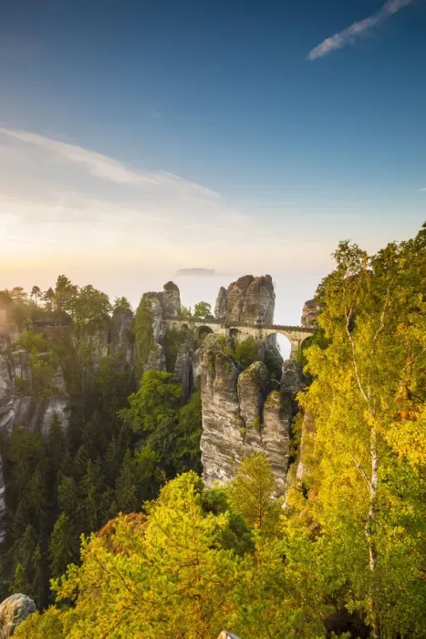 Framed Print : Bastei Bridge, Bastei, Saxon Switzerland National Park, Saxony, Germany Framed Print : Bastei Bridge, Bastei, Saxon Switzerland National Park, Saxony, Germany