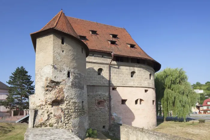 Framed Print : Bastion on city wall, Bardejov (UNESCO World Heritage Site), Presov Region, Slovakia